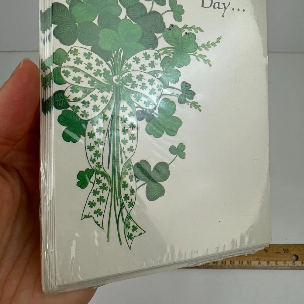 Sealed Vtg Saint St Patricks Pattys Day Greeting Cards w Envelopes Holiday Retro
